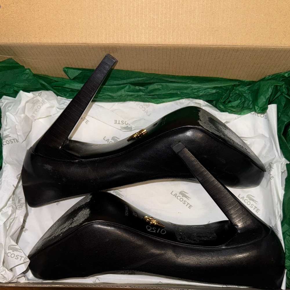 Lacoste Women's Sleek Black Heels